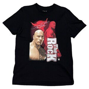 THE ROCK WWE Retro Modern WWF Wrestling Tee Shirt Mens Medium